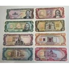 DOMINICAN REPUBLIC 1979 . ONE 1  - ONE THOUSAND 1,000 PESOS BANKNOTES . SPECIMEN